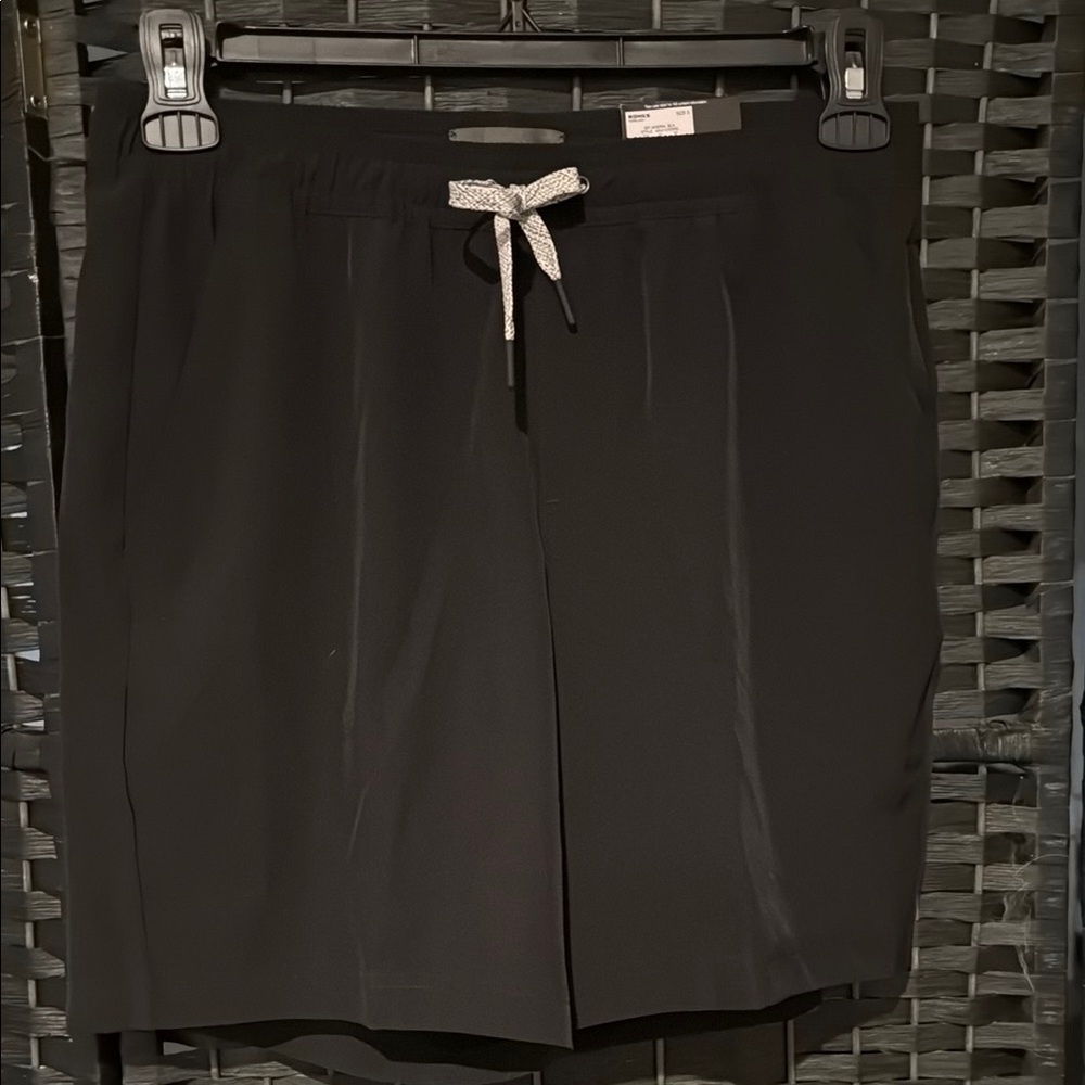 Men's Black Hybrid Drawstring Shorts
